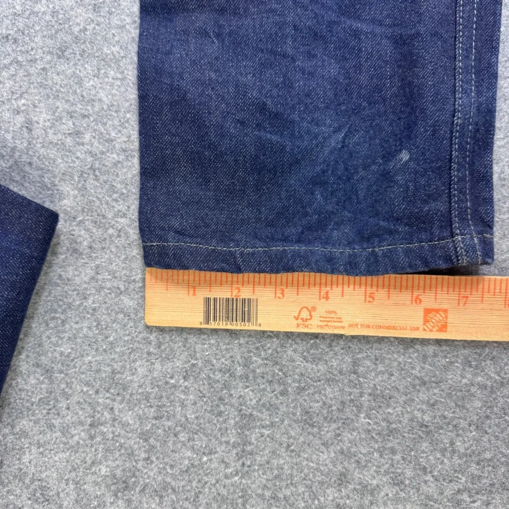 Naked & Famous Weird Guy Indigo Selvedge Jeans Mens 34 Blue Tapered 011083